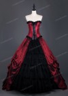 Red Black Gothic Long Prom Dress D1008