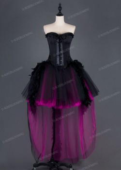 Gothic High-low Dresses, Unique High-Low Style - D-RoseBlooming