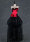 Red Black Gothic High-low Prom Dress D1012