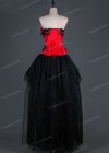 Red Black Gothic High-low Prom Dress D1012