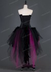 Black Fuchsia Gothic Short Prom Dress D1016