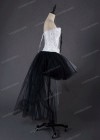 Black White Assorted Gothic High-low Dress D1019