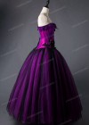 Fuchsia Vintage Gothic Long Prom Dress D1025