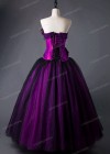 Fuchsia Vintage Gothic Long Prom Dress D1025