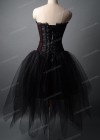 Black Short Gothic Prom Party Dress D1028