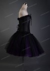 Black Purple Short Gothic Party Dress D1035