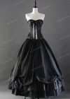 Black Gothic Long Prom Dress D1038