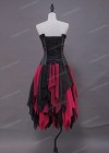 Black Red Short Gothic Party Dress D1040