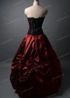 Red Black Long Gothic Prom Dress D1041