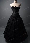 Black Long Ball Gown Prom Dress D1042