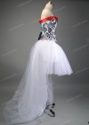 White High-low Gothic Prom Dress D1043