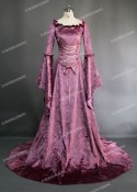 Purple Velvet Medieval Dress D2009