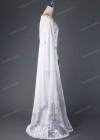 White Vintage Medieval Dress D2014