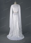 White Vintage Medieval Dress D2014