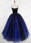 Blue Black Gothic Tulle Long Skirt D1S007