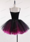 Black Fuchsia Gothic Tulle Short Skirt D1S004