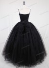 Black Gothic Tulle Long Skirt D1S008