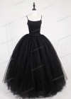 Black Gothic Tulle Long Skirt D1S008
