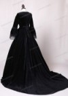 Black Velvet Ball Gown Victorian Gown D3001