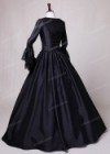 Black Ball Gown Theatrical Victorian Gown D3003