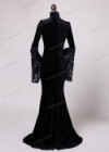 Black Velvet Mermaid Victorian Dress D3004