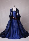 Blue Ball Gown Victorian Costume Dress D3006