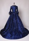 Blue Ball Gown Victorian Costume Dress D3006