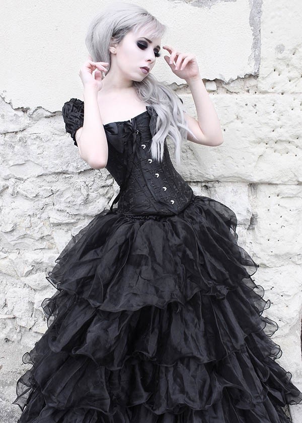 gothic prom dress