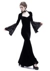 Black Velvet Mermaid Victorian Dress D3004