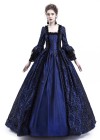 Blue Ball Gown Victorian Costume Dress D3006