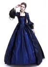 Blue Ball Gown Victorian Costume Dress D3006