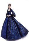 Blue Ball Gown Victorian Costume Dress D3006