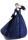 Blue Ball Gown Victorian Costume Dress D3006