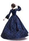 Blue Ball Gown Victorian Costume Dress D3006