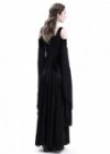 Black Off-The-Shoulder Medieval Dress D2017