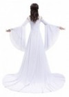 White Off-the-Shoulder Renaissance Medieval Wedding Dress D2021