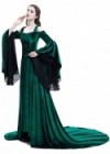 Green Off-the-Shoulder Renaissance Medieval Dress D2024