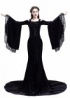 Black Gothic Two Piece Fishtail Medieval Dress D2023