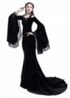 Black Gothic Two Piece Fishtail Medieval Dress D2023