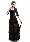 Brown Victorian Bustle Dress D3014