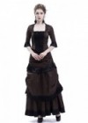 Brown Victorian Bustle Dress D3014