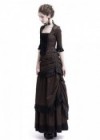 Brown Victorian Bustle Dress D3014