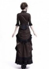 Brown Victorian Bustle Dress D3014