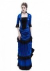 Blue Victorian Bustle Dress D3026