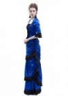 Blue Victorian Bustle Dress D3026