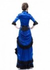 Blue Victorian Bustle Dress D3026