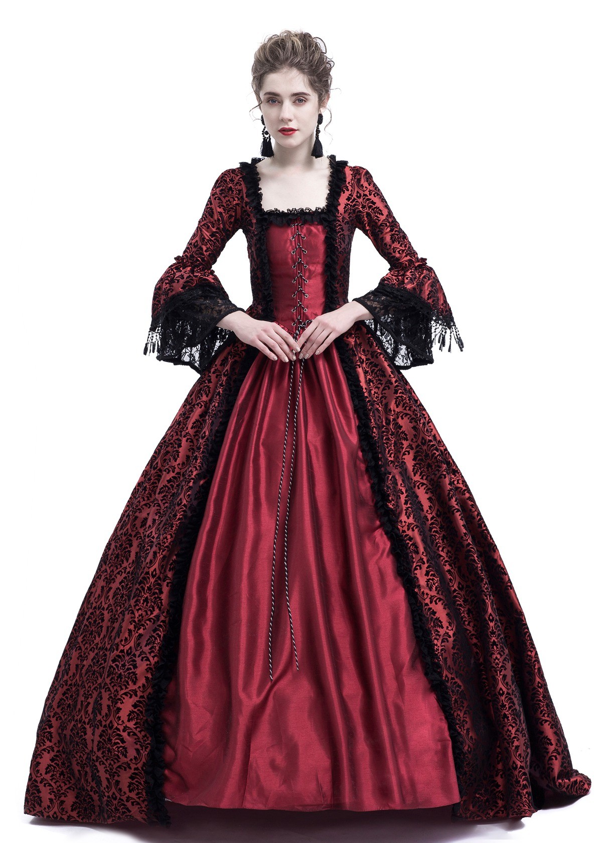 Red Ball Gown Victorian Masquerade ...