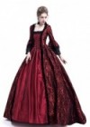 Red Ball Gown Victorian Masquerade Dress D3019