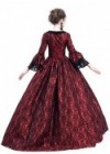 Red Ball Gown Victorian Masquerade Dress D3019