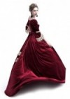 Red Velvet Ball Gown Victorian Gown D3008